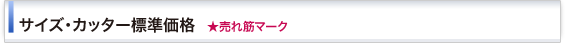 サイズ・標準価格