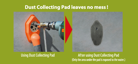 Dust collecting pad leaves no mess!