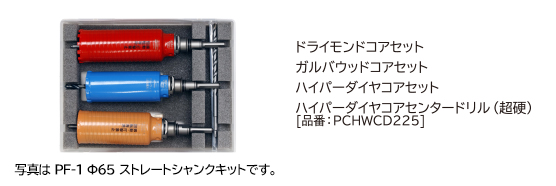 ミヤナガ PCHP100 ポリクリック ハイパーダイヤコアドリル セット